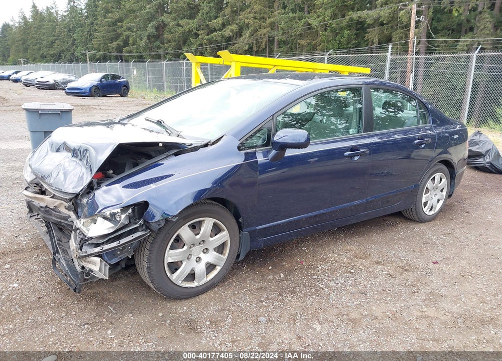 2010 HONDA CIVIC LX VIN: 19XFA1F53AE076059