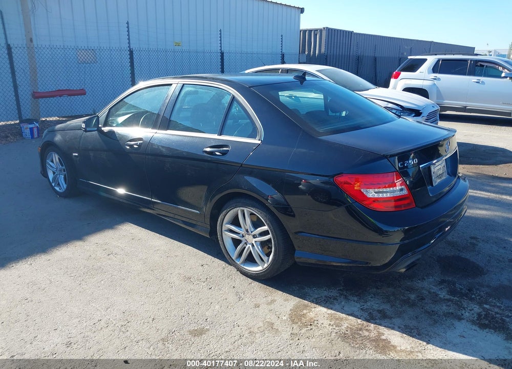 2012 MERCEDES-BENZ C 250 VIN: WDDGF4HB9CR216493