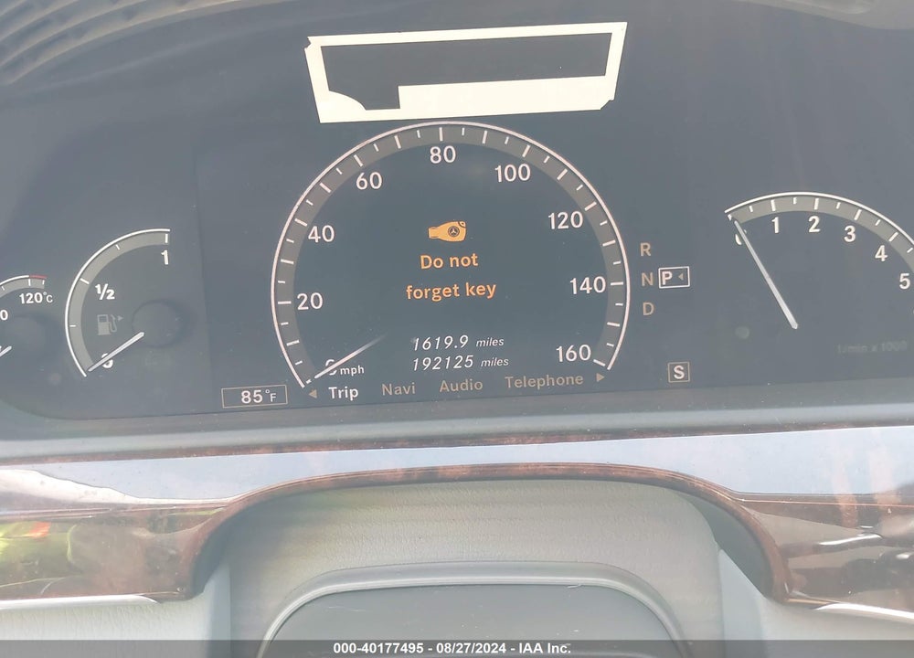 2007 MERCEDES-BENZ S 550 4MATIC VIN: WDDNG86X77A119100