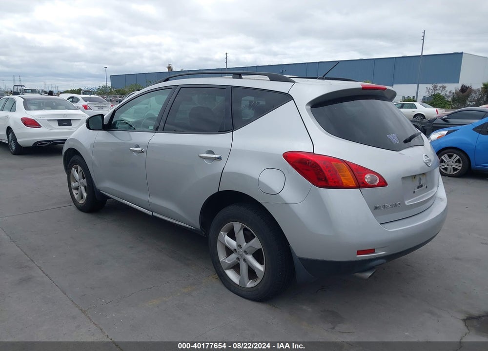 2009 NISSAN MURANO S VIN: JN8AZ18W79W202115