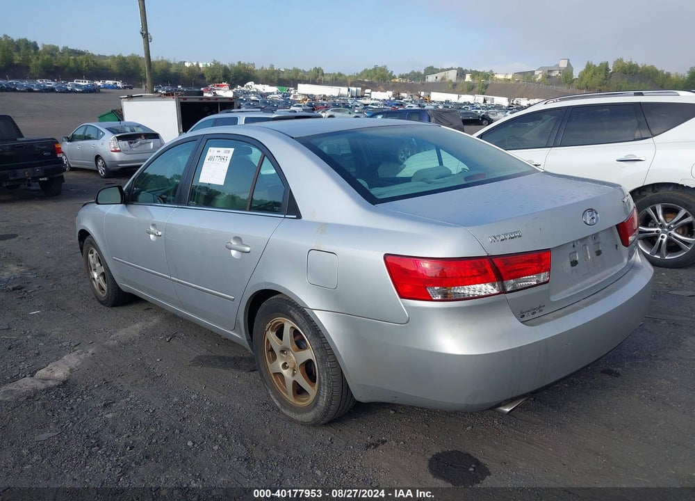 2006 HYUNDAI SONATA GLS V6/LX V6 VIN: 5NPEU46F86H035460