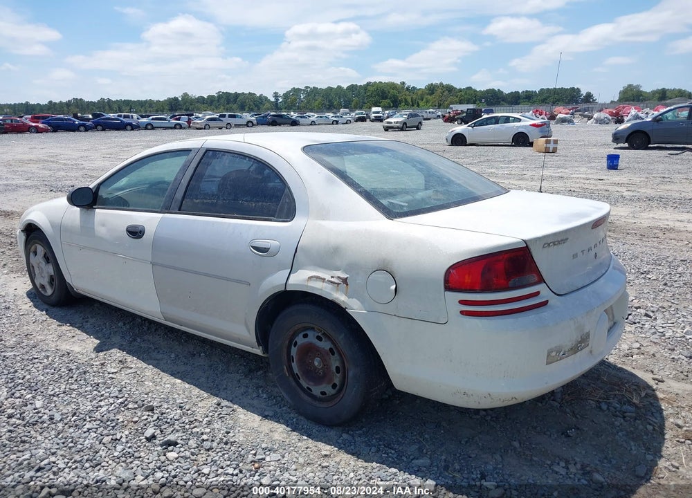 2003 DODGE STRATUS SE VIN: 1B3EL36X53N603442