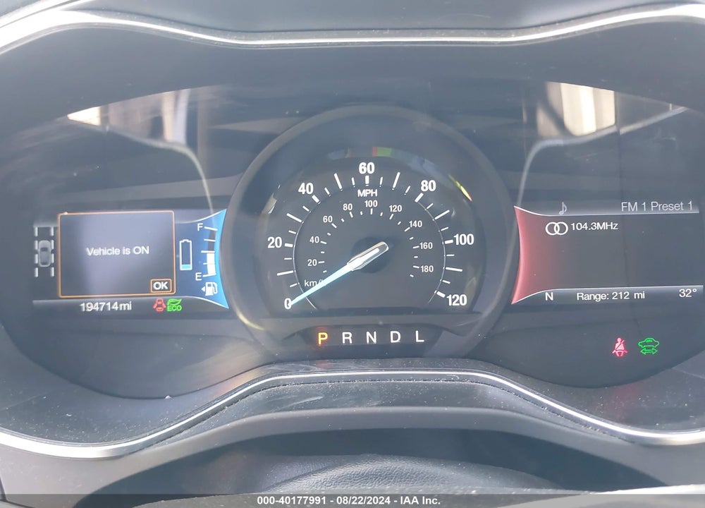 2017 FORD FUSION HYBRID SE VIN: 3FA6P0LU4HR319598
