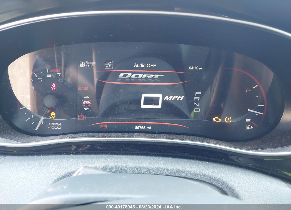 2013 DODGE DART LIMITED VIN: 1C3CDFCH6DD313322
