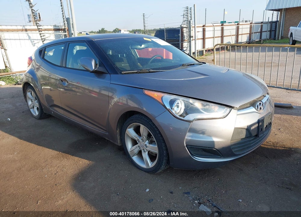 2014 HYUNDAI VELOSTER BASE W/BLACK VIN: KMHTC6AD7EU217601