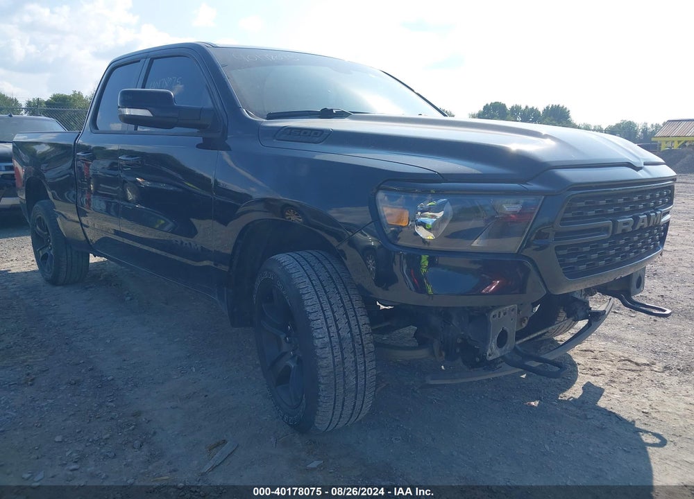 2022 RAM 1500 BIG HORN QUAD CAB 4X4 6'4 BOX VIN: 1C6SRFBT5NN163043