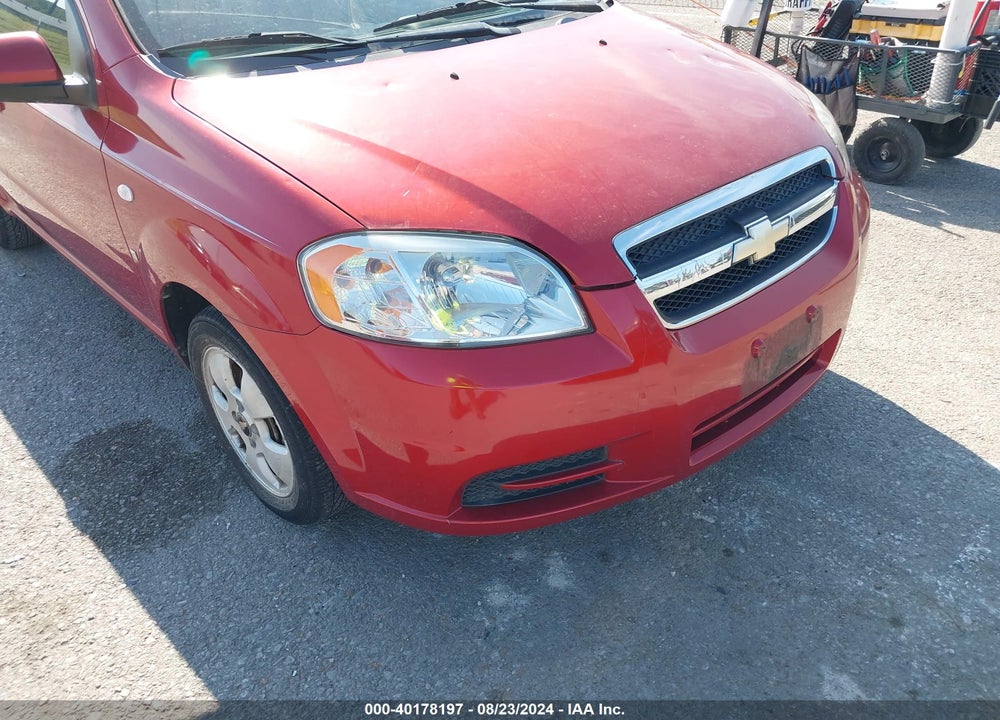 2007 CHEVROLET AVEO LS VIN: KL1TD56667B157614