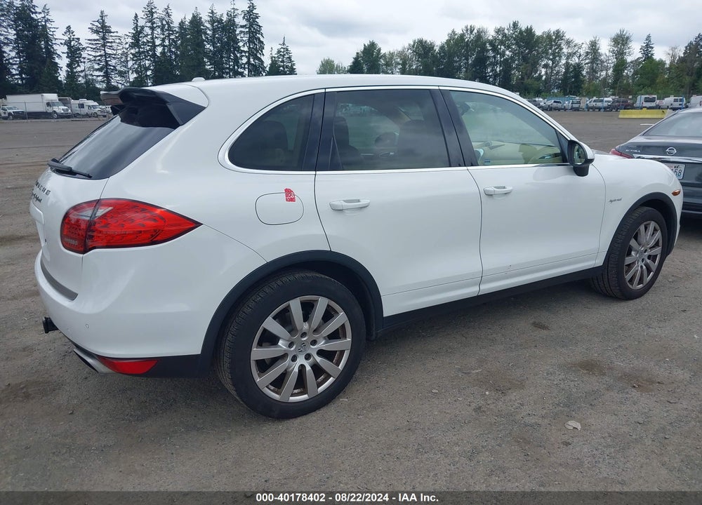 2012 PORSCHE CAYENNE HYBRID S VIN: WP1AE2A28CLA93949