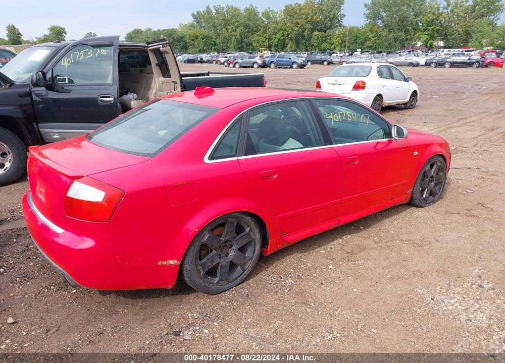 2004 AUDI S4 4.2 VIN: WAUPL68E74A271224