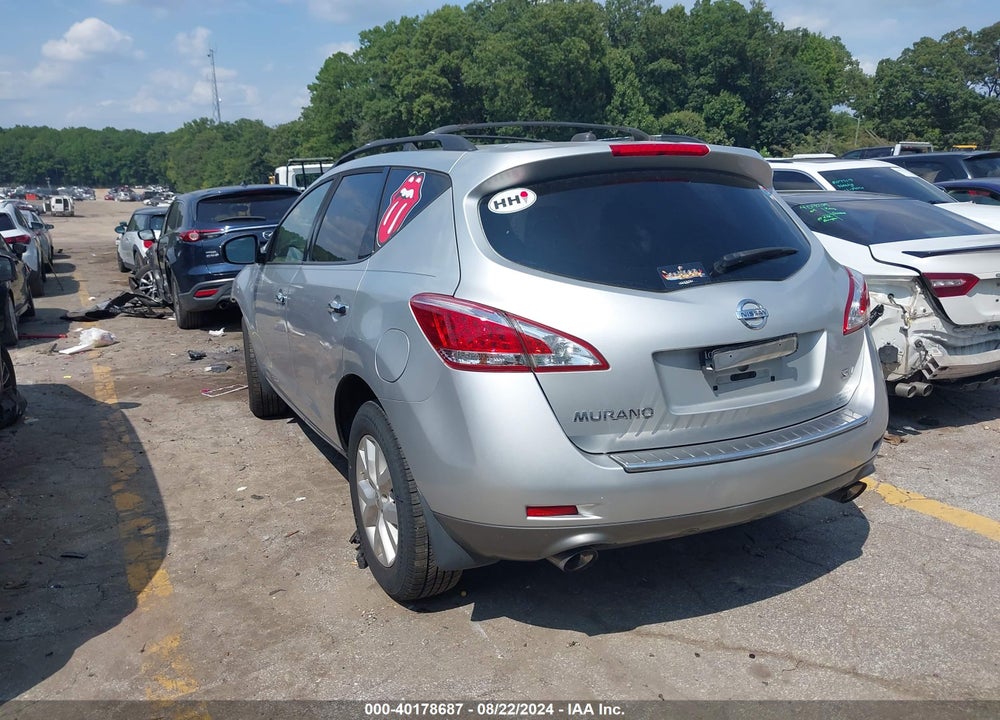 2011 NISSAN MURANO SV VIN: JN8AZ1MU2BW051761