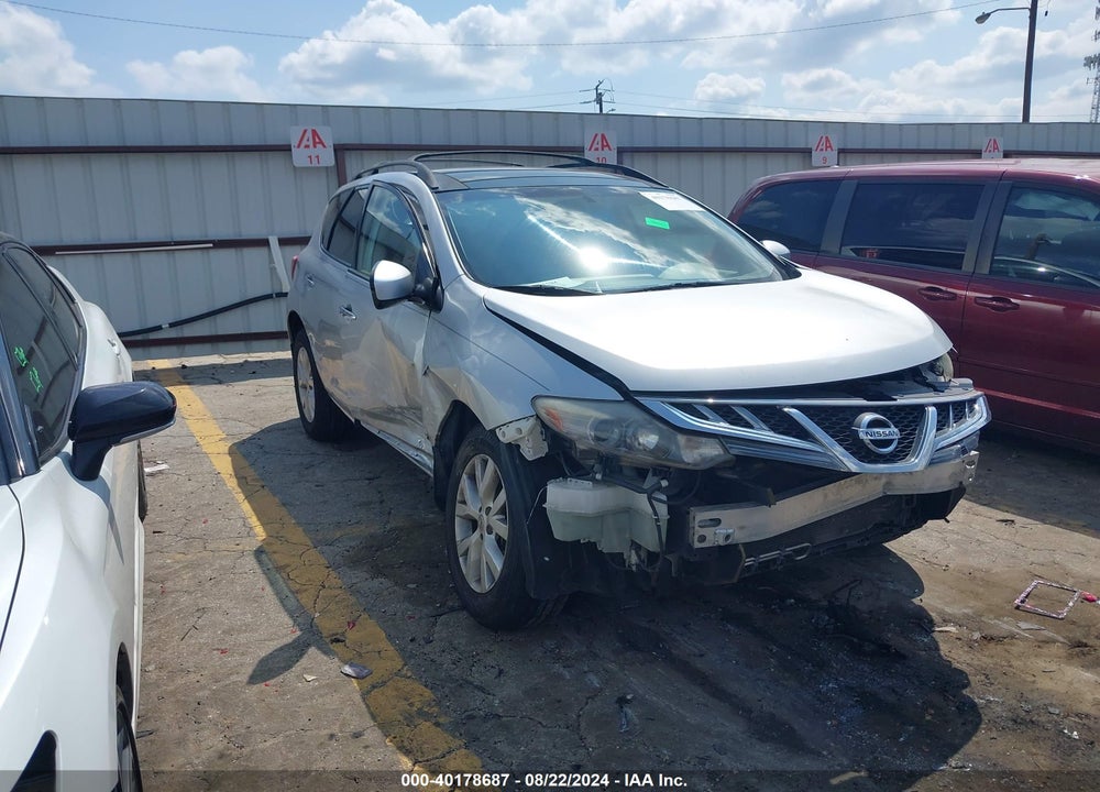 2011 NISSAN MURANO SV VIN: JN8AZ1MU2BW051761
