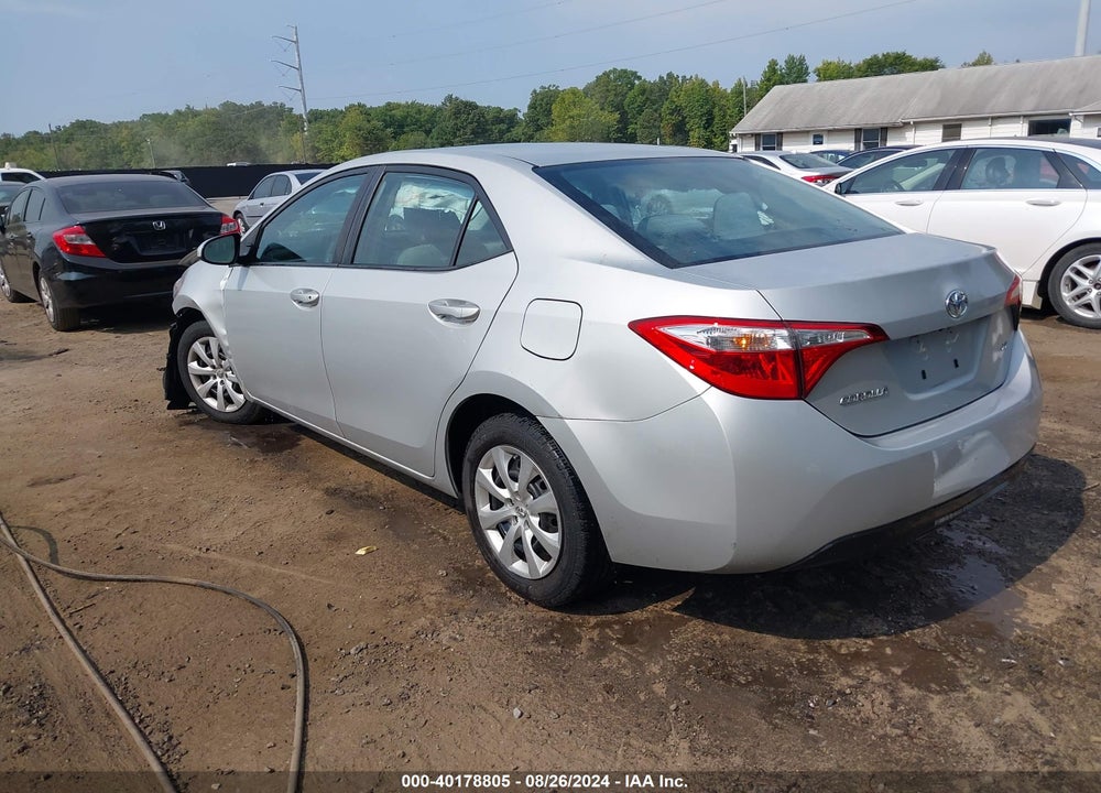 2014 TOYOTA COROLLA LE VIN: 2T1BURHE3EC163272