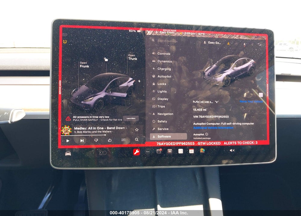 2023 TESLA MODEL Y RWD VIN: 7SAYGDED1PF962503