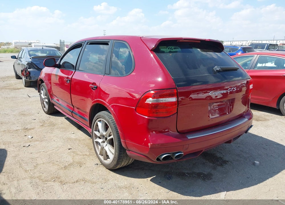 2008 PORSCHE CAYENNE GTS VIN: WP1AD29P28LA73805