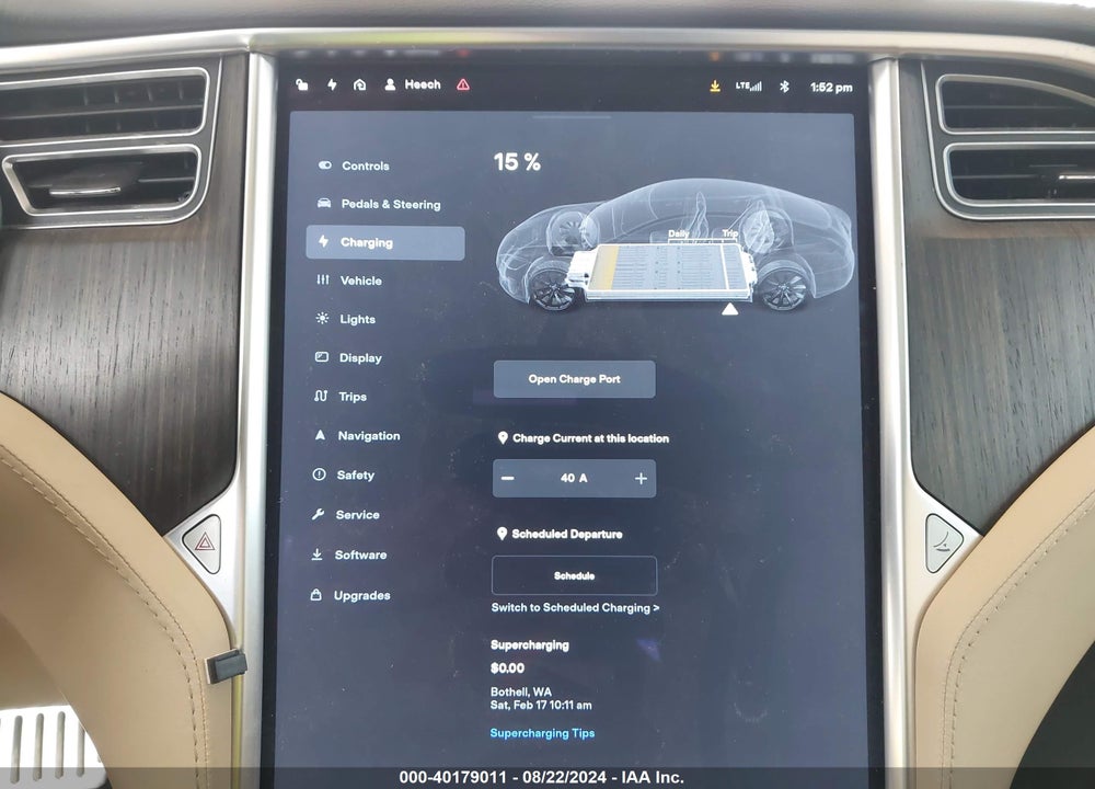 2013 TESLA MODEL S VIN: 5YJSA1CG6DFP17675