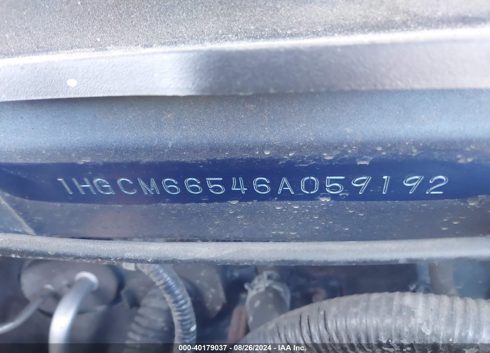 2006 HONDA ACCORD VIN: 1HGCM66546A059192