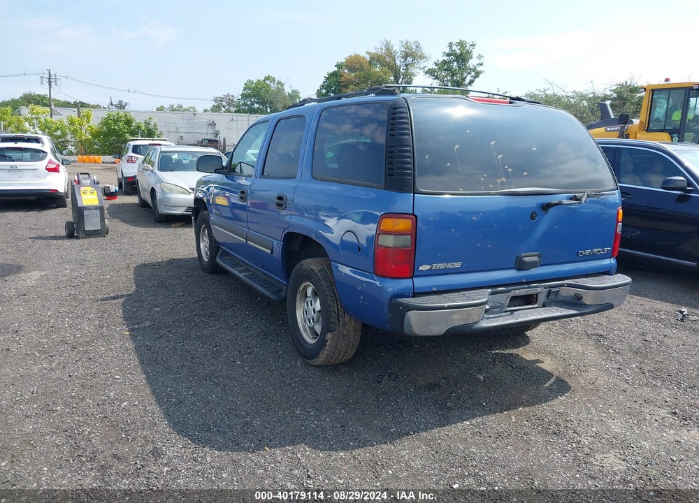 2003 CHEVROLET TAHOE LS VIN: 1GNEK13V93J324406