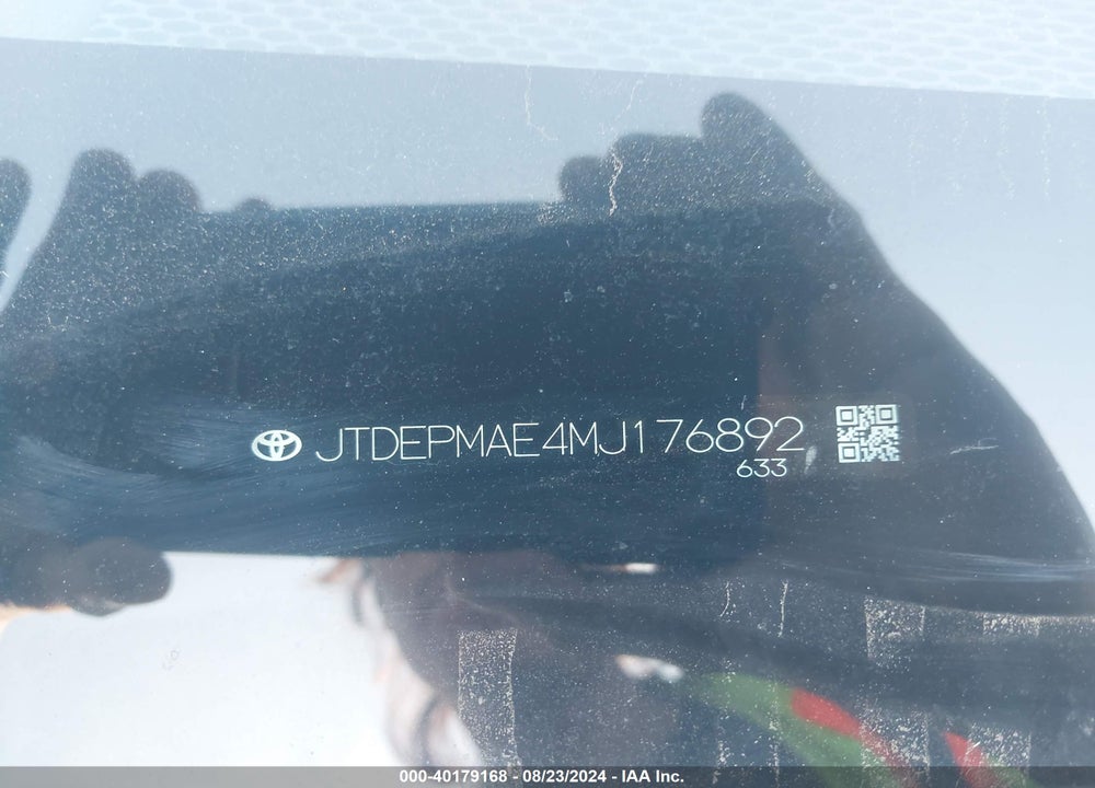 2021 TOYOTA COROLLA LE VIN: JTDEPMAE4MJ176892