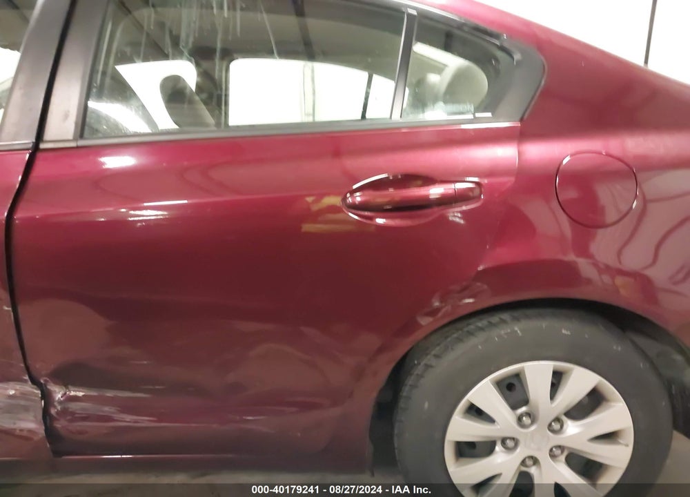 2012 HONDA CIVIC LX VIN: 19XFB2F51CE091147
