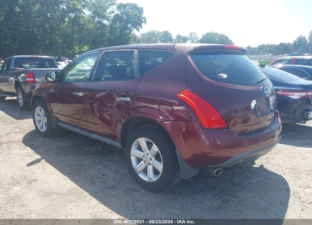 2007 NISSAN MURANO S/SL VIN: JN8AZ08T57W503575