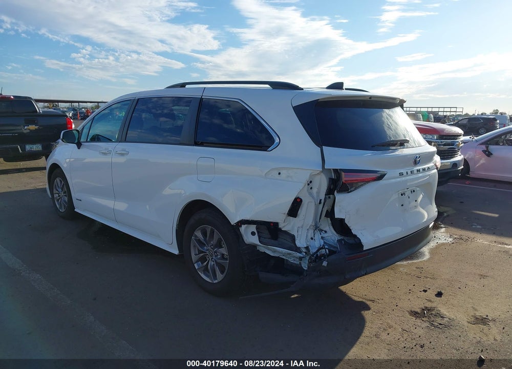 2021 TOYOTA SIENNA LE VIN: 5TDKRKECXMS003973