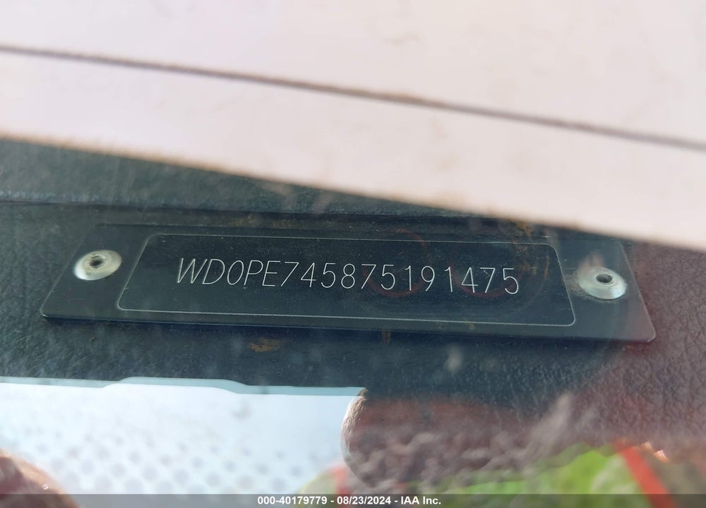 2007 DODGE SPRINTER VAN 2500 VIN: WD0PE745875191475