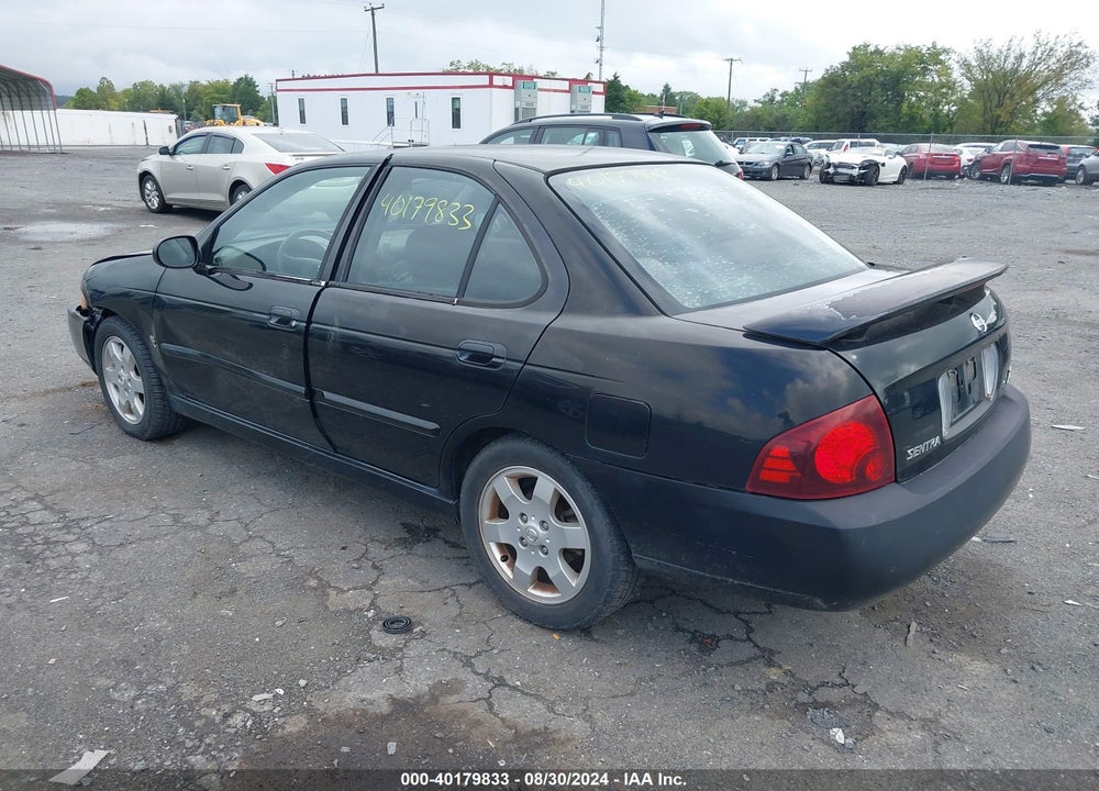 2006 NISSAN SENTRA SE-R VIN: 3N1AB51D66L620556