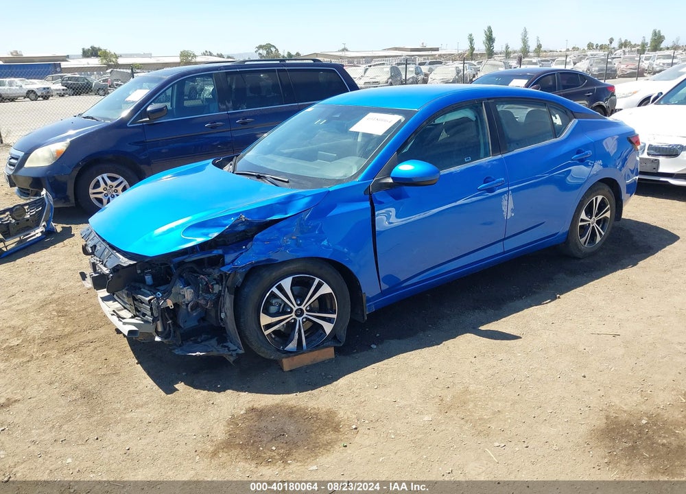 2022 NISSAN SENTRA SV XTRONIC CVT VIN: 3N1AB8CV7NY238920
