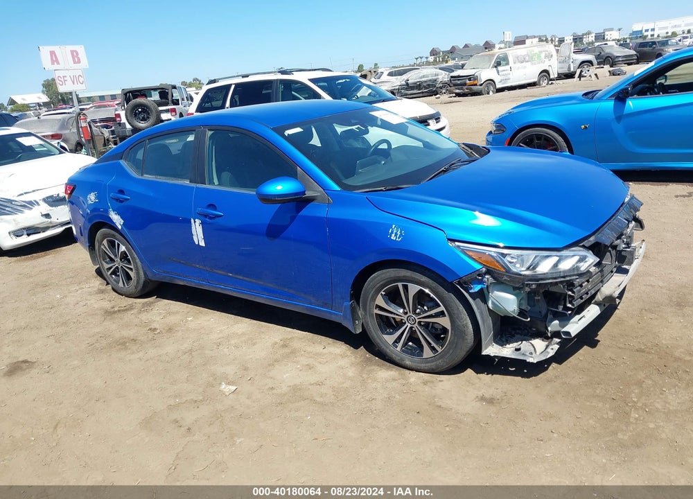 2022 NISSAN SENTRA SV XTRONIC CVT VIN: 3N1AB8CV7NY238920