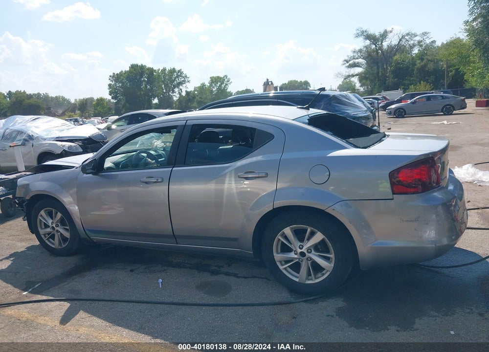2013 DODGE AVENGER SE V6 VIN: 1C3CDZAG9DN757574