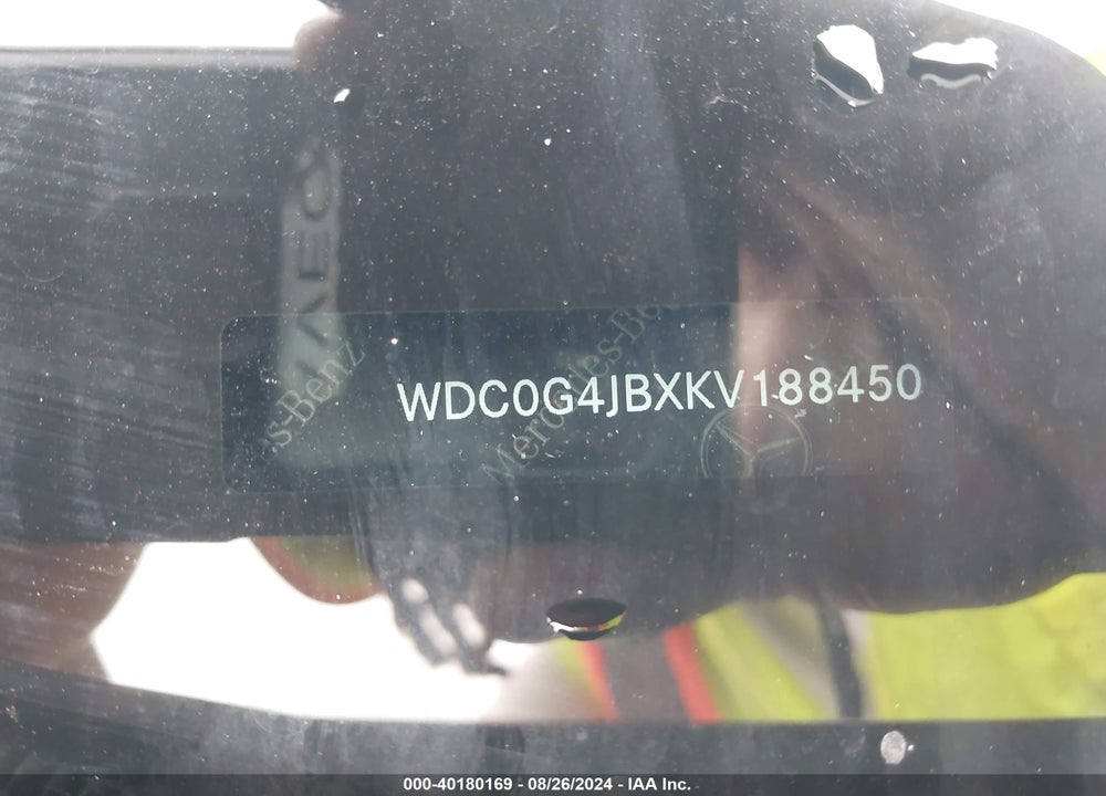 2019 MERCEDES-BENZ GLC 300 VIN: WDC0G4JBXKV188450