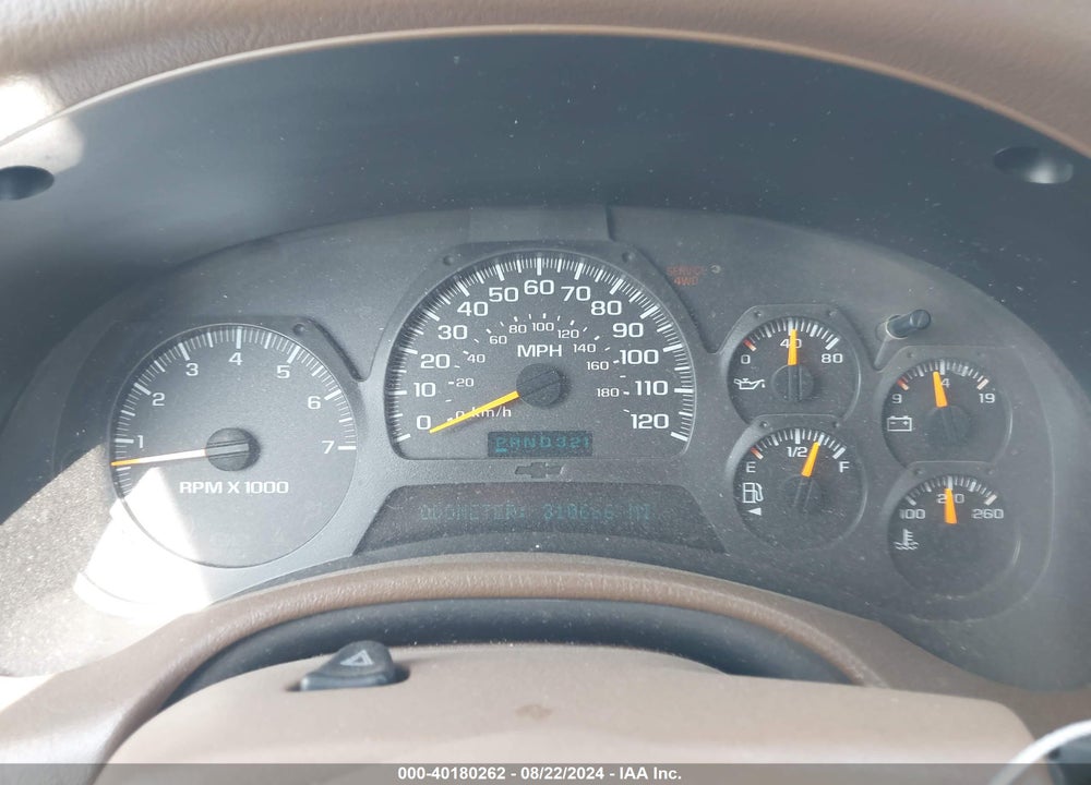 2002 CHEVROLET TRAILBLAZER LTZ VIN: 1GNDT13S322413833