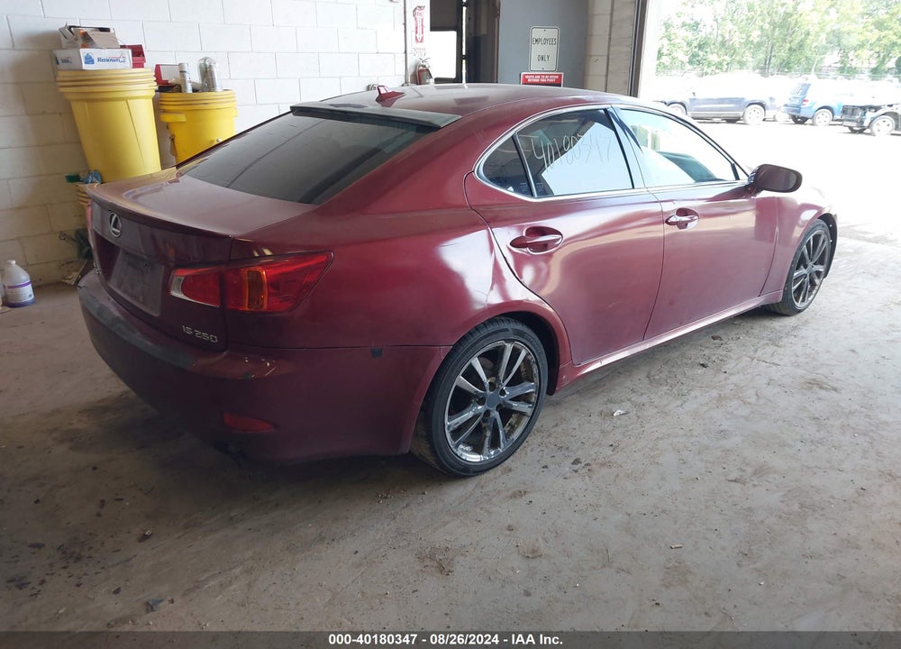2009 LEXUS IS 250 VIN: JTHBK262192090444