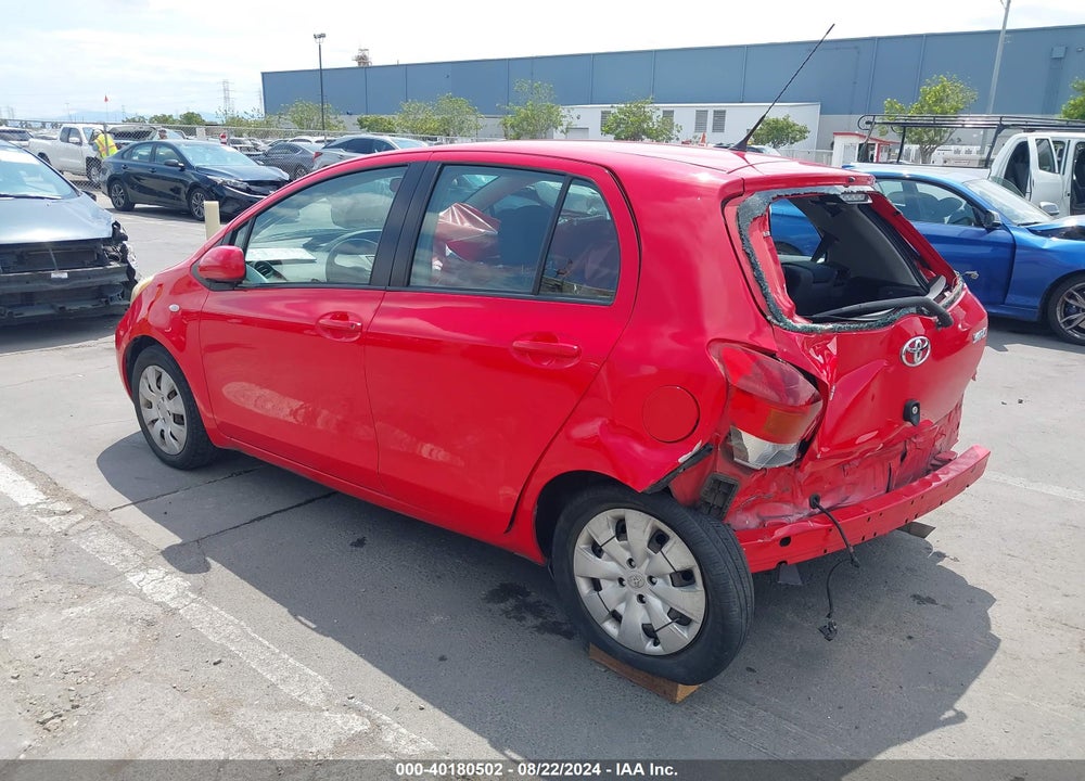 2009 TOYOTA YARIS VIN: JTDKT903795234828