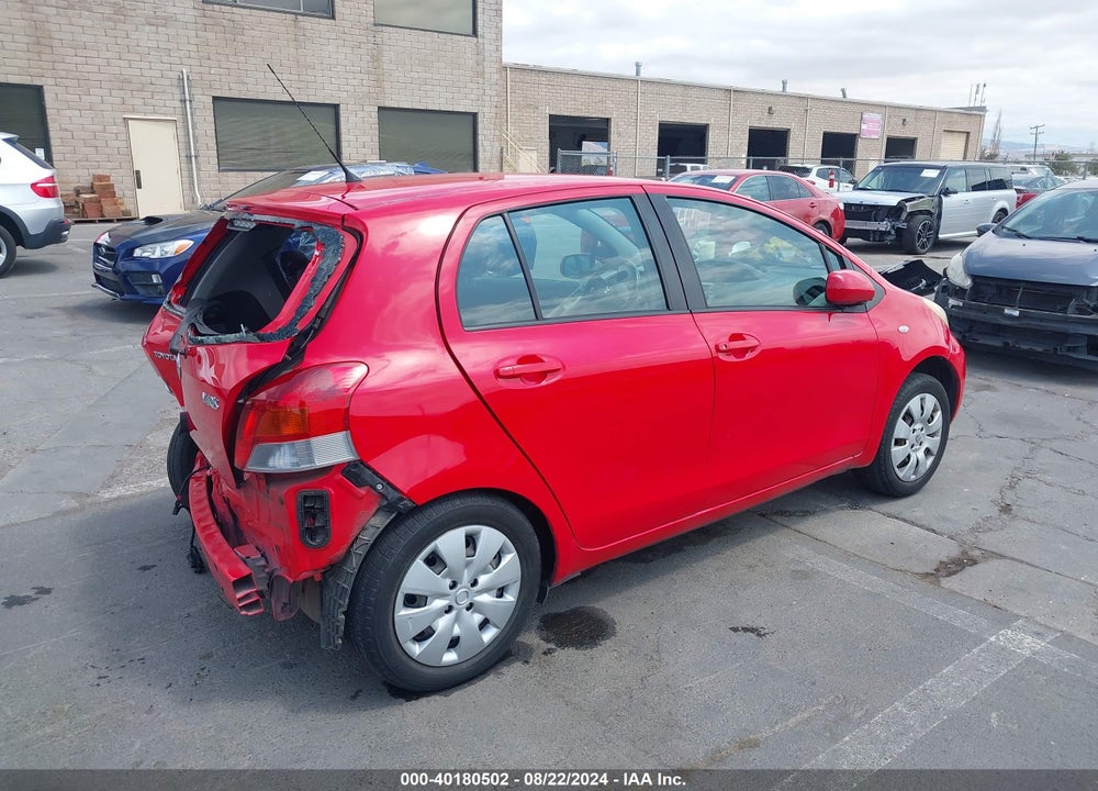 2009 TOYOTA YARIS VIN: JTDKT903795234828