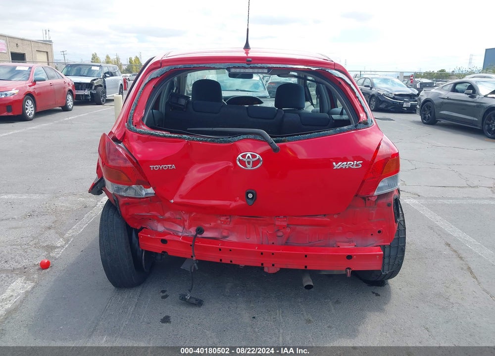 2009 TOYOTA YARIS VIN: JTDKT903795234828