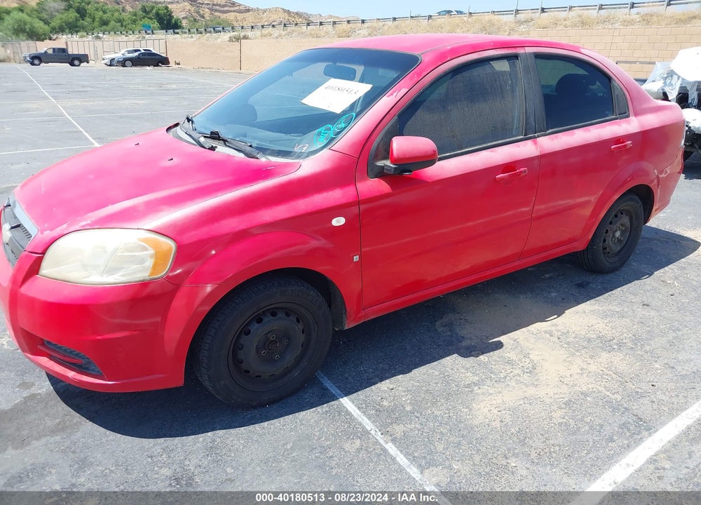 2007 CHEVROLET AVEO LS VIN: KL1TD56637B051508