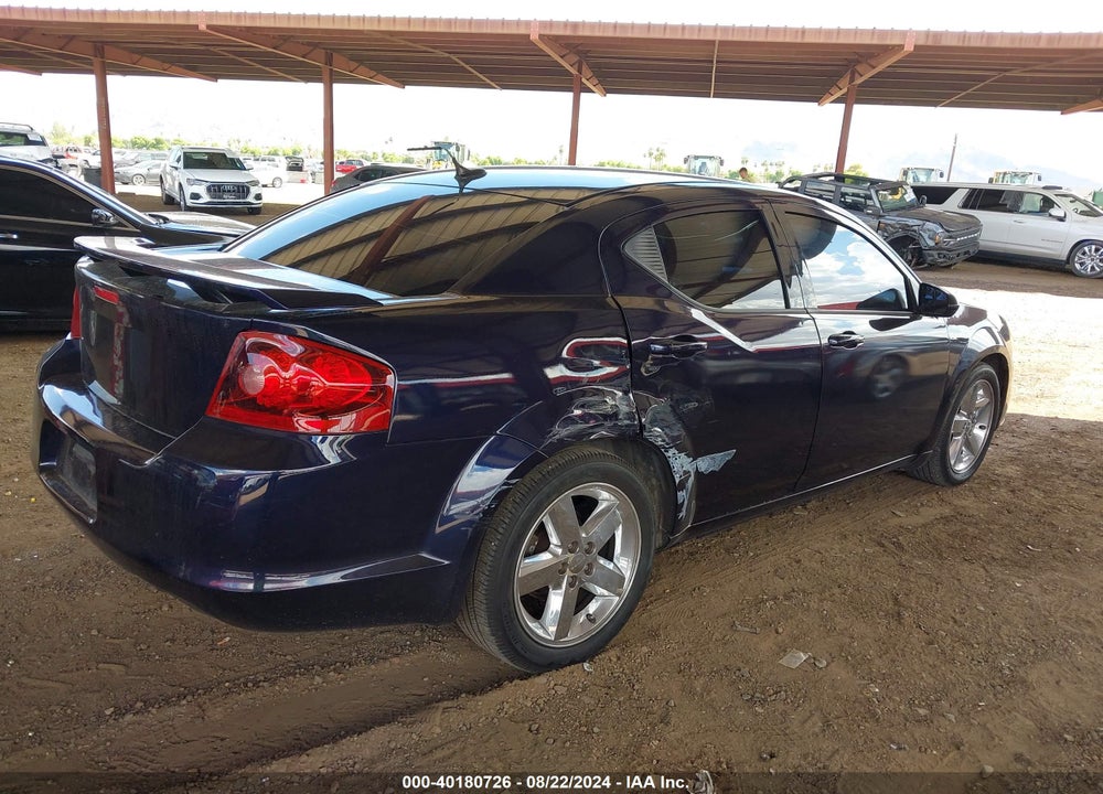 2012 DODGE AVENGER SXT PLUS VIN: 1C3CDZEG0CN313704