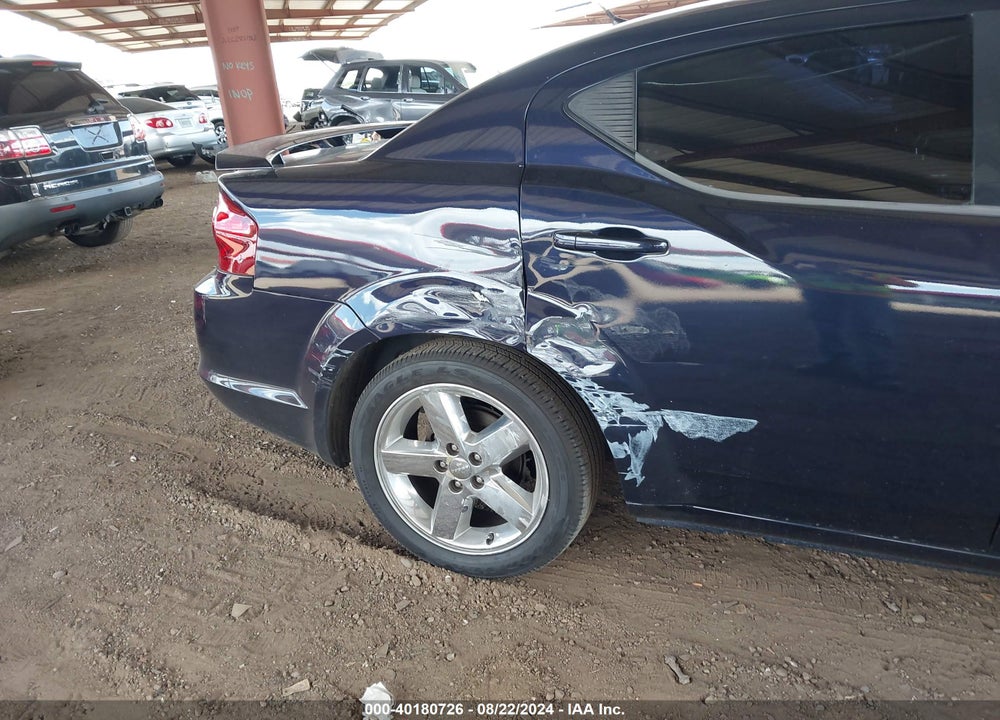 2012 DODGE AVENGER SXT PLUS VIN: 1C3CDZEG0CN313704