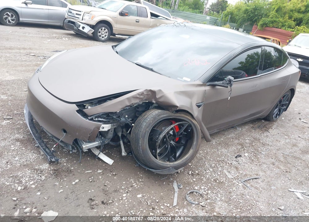 2023 TESLA MODEL 3 PERFORMANCE DUAL MOTOR ALL-WHEEL DRIVE VIN: 5YJ3E1EC7PF412922