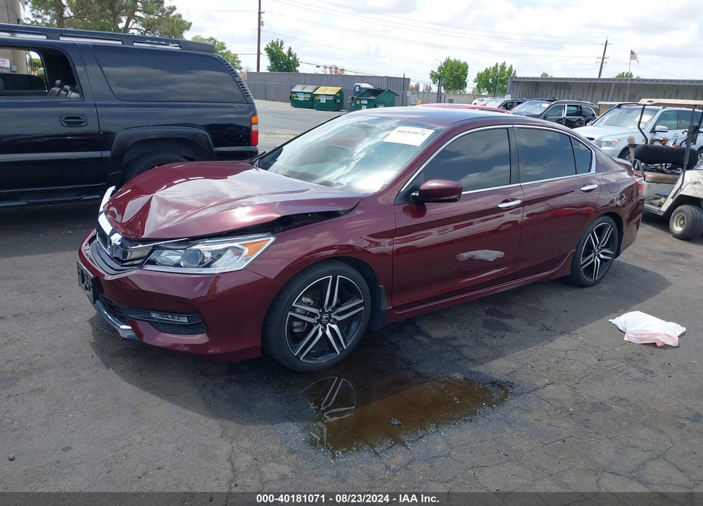 2016 HONDA ACCORD SPORT VIN: 1HGCR2F57GA104234