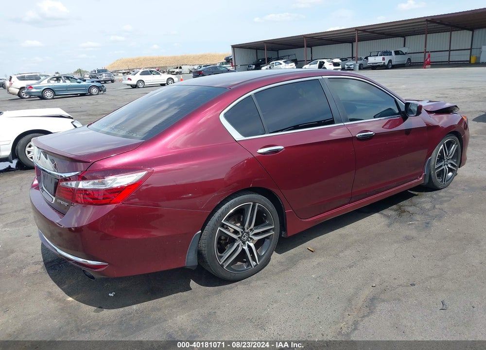 2016 HONDA ACCORD SPORT VIN: 1HGCR2F57GA104234