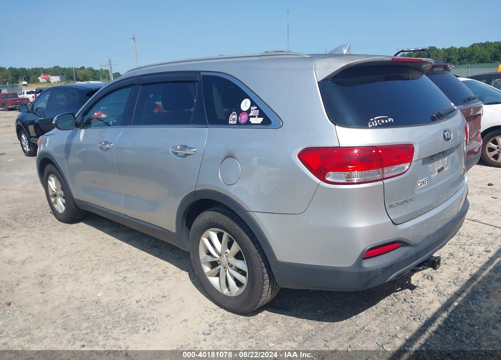 2016 KIA SORENTO 2.4L LX VIN: 5XYPG4A36GG006853
