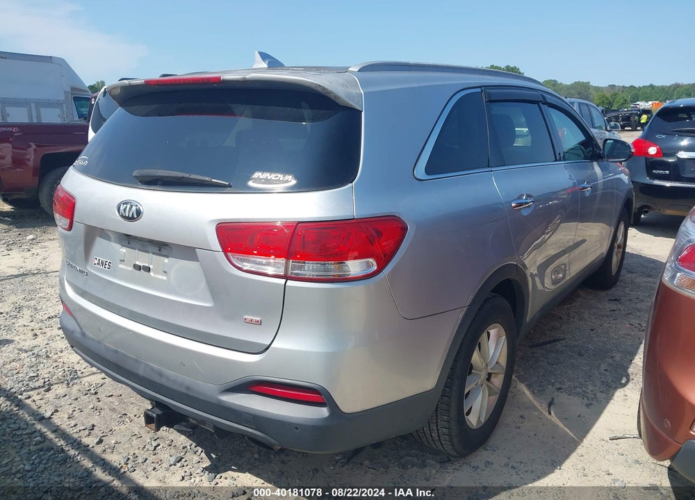 2016 KIA SORENTO 2.4L LX VIN: 5XYPG4A36GG006853