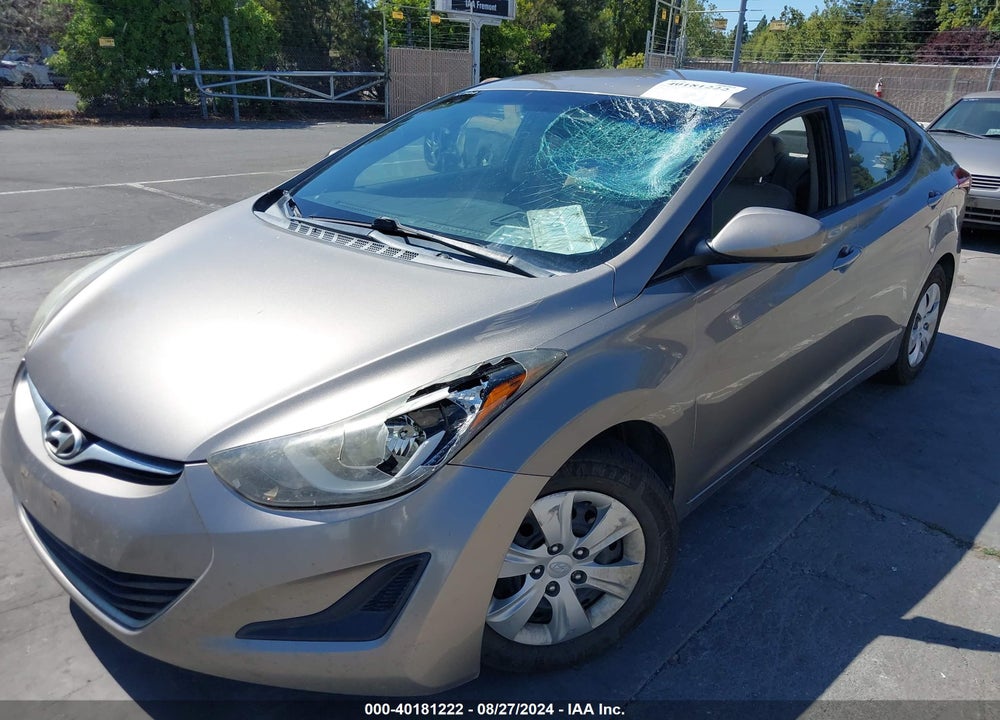 2016 HYUNDAI ELANTRA SE VIN: 5NPDH4AE7GH705645