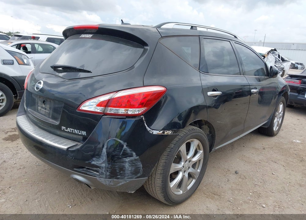 2012 NISSAN MURANO LE VIN: JN8AZ1MUXCW110251