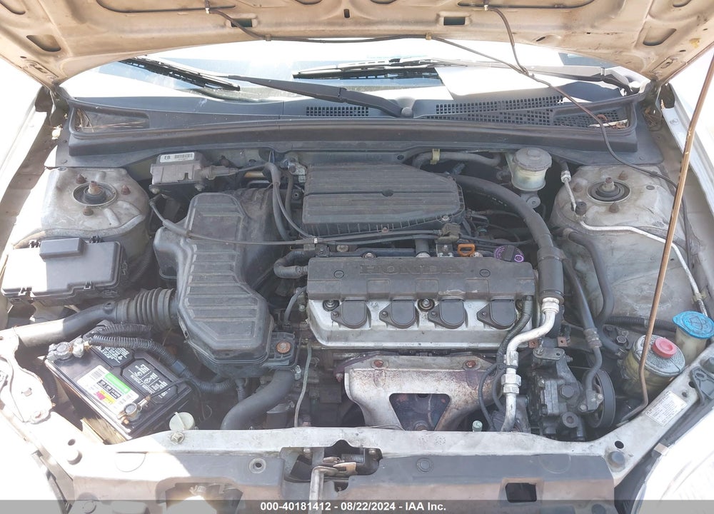 2002 HONDA CIVIC LX VIN: 1HGEM22512L059916