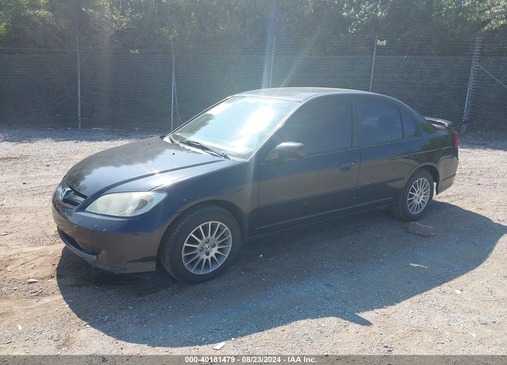 2005 HONDA CIVIC LX VIN: 2HGES16555H564806