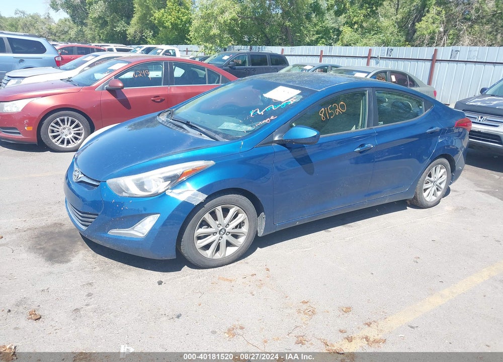 2014 HYUNDAI ELANTRA SE VIN: KMHDH4AE0EU051179