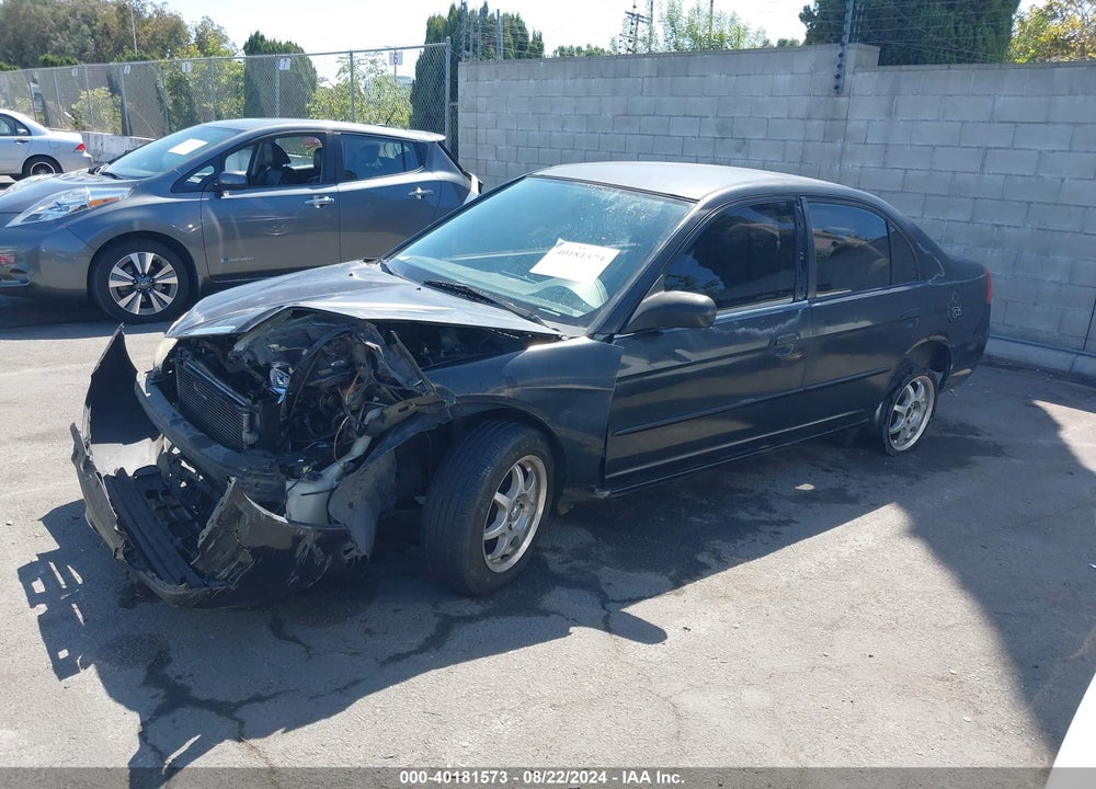 2002 HONDA CIVIC VIN: 2HGES16592H580602